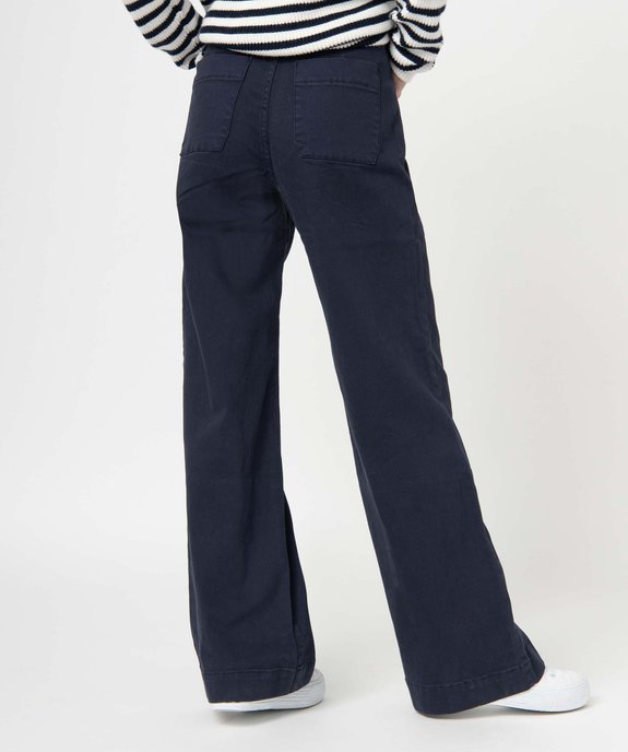 Pantalon femme à pont coupe large - LuluCastagnette vue3 - LULUCASTAGNETTE - GEMO