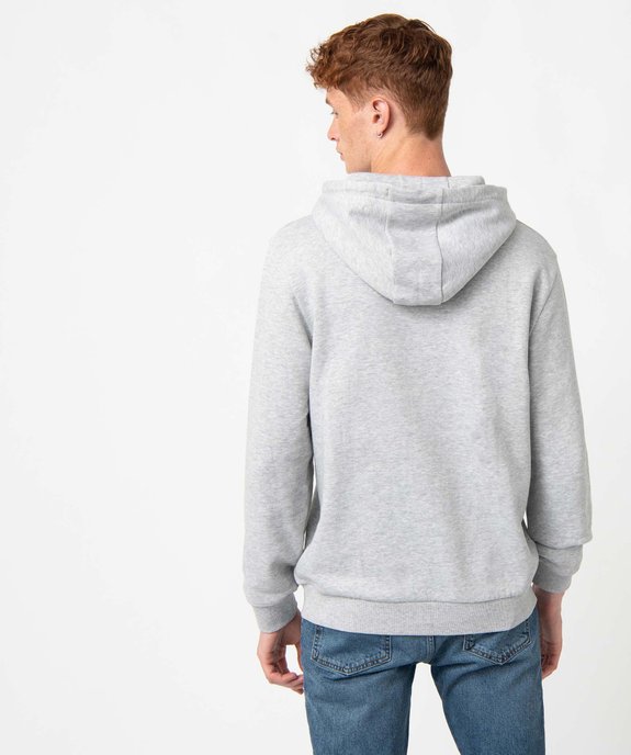 Sweat homme molletonné à capuche vue3 - GEMO (HOMME) - GEMO