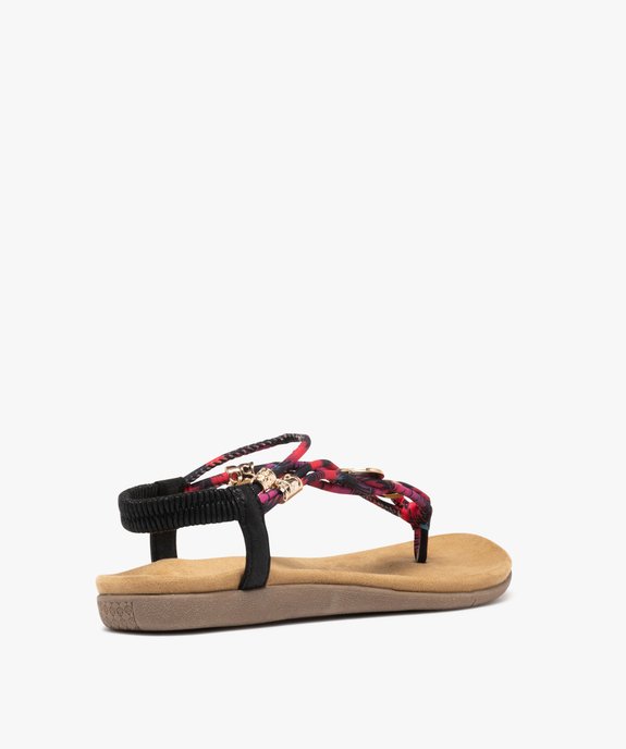 Sandales femme à entre-doigts et fines brides foulard vue10 - VALENTINA BALDA - GEMO