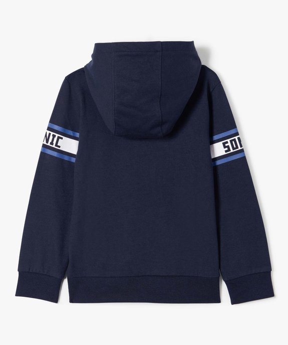 Sweat garçon à capuche avec motif - Sonic le hérisson vue4 - SONIC - GEMO
