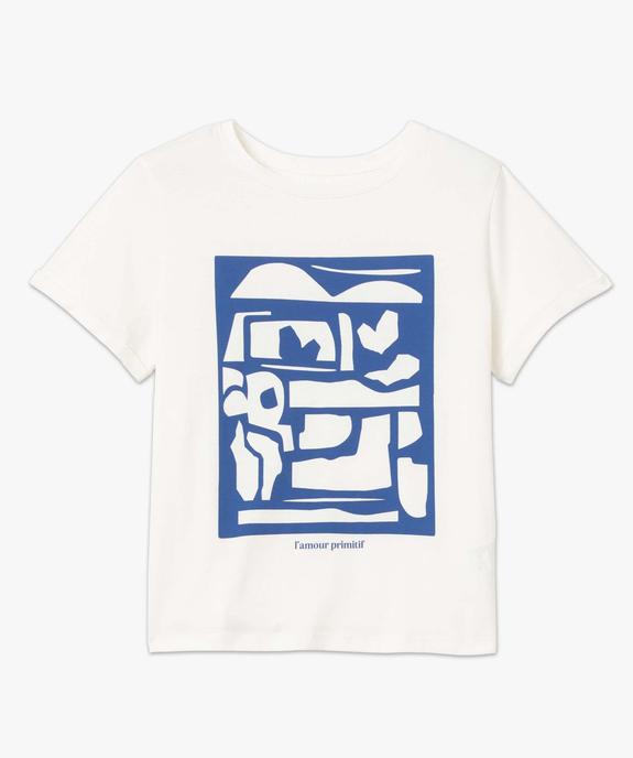 Tee-shirt femme avec large motif sur l'avant vue4 - GEMO(FEMME PAP) - GEMO