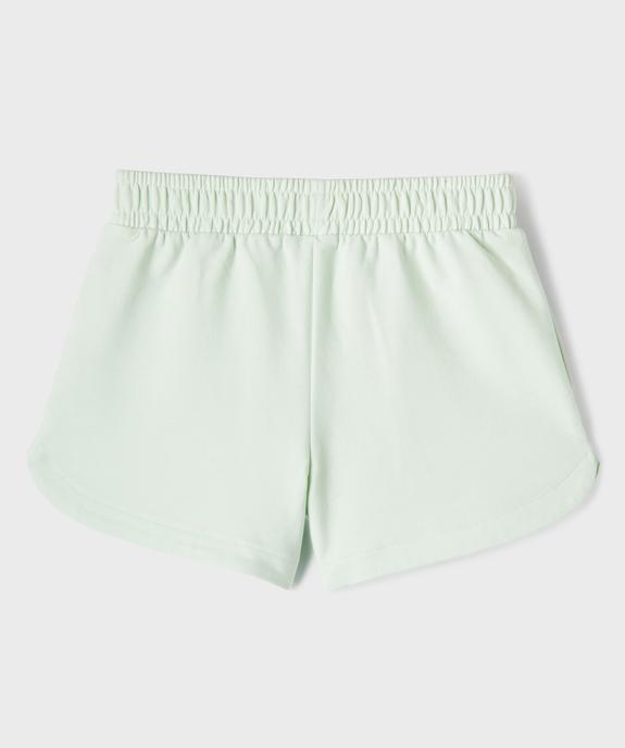 Short ample en maille French Terry fille vue4 - GEMO 4G FILLE - GEMO