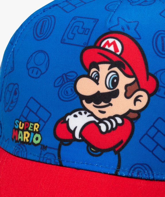 Casquette garçon bicolore avec motifs - Super Mario vue2 - MARIO - GEMO