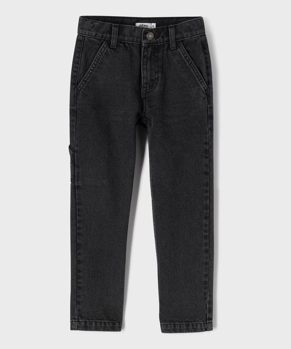 Jean large avec taille ajustable garçon vue2 - GEMO (ENFANT) - GEMO