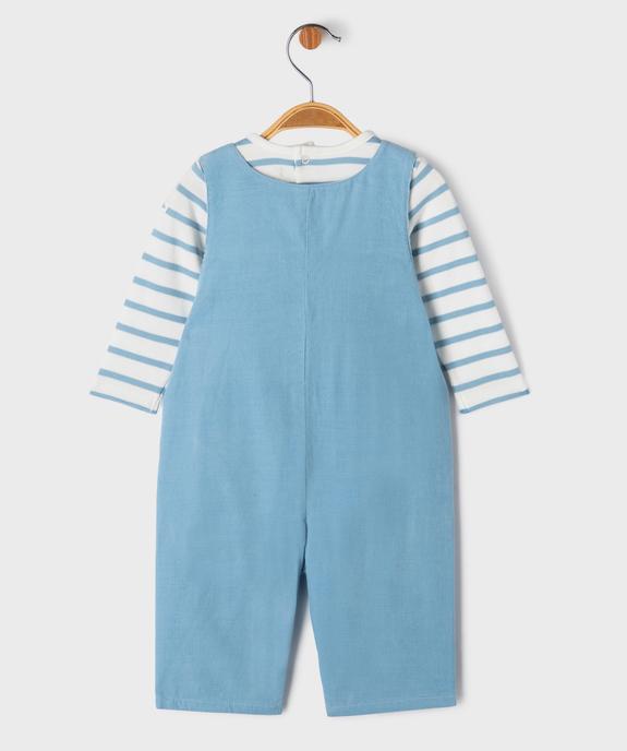 Ensemble 2 pièces body et salopette bébé garçon - LuluCastagnette vue4 - LULUCASTAGNETTE - GEMO