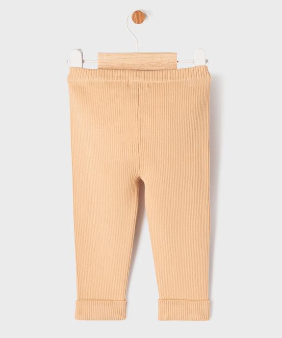 Pantalon en maille côtelée bébé fille - LuluCastagnette vue3 - LULUCASTAGNETTE - GEMO