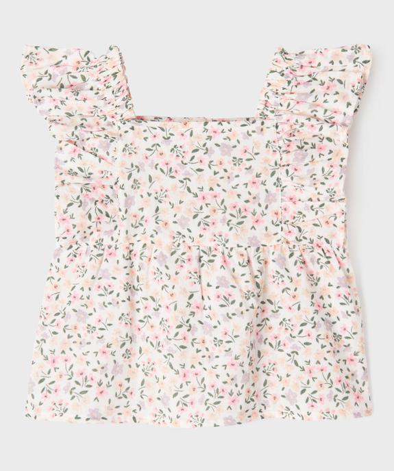 Blouse sans manches à volants coupe ample fille vue1 - GEMO 4G FILLE - GEMO