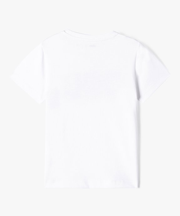 Tee-shirt garçon avec motif feuillage sur la poitrine vue3 - GEMO (ENFANT) - GEMO