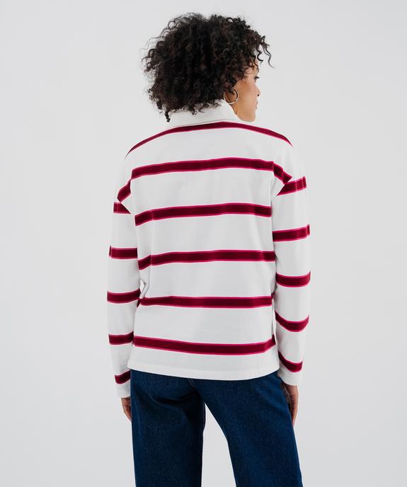 Polo manches longues à rayures homme vue4 - GEMO 4G FEMME - GEMO