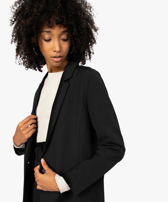 Veste femme unie coupe droite vue1 - GEMO(FEMME PAP) - GEMO