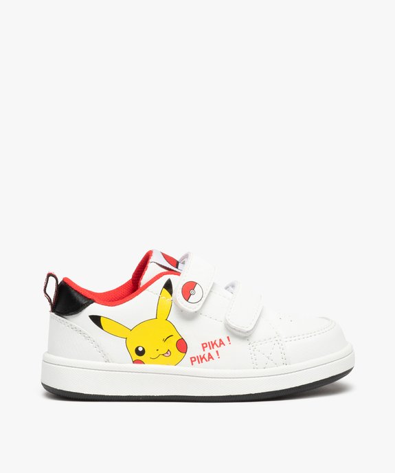 Baskets garçon à scratchs imprimées Pikachu - Pokémon vue1 - POKEMON - GEMO