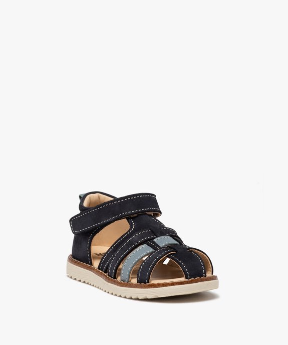 Sandales bébé garçon en cuir à bout fermé – NA! vue2 - NA! - GEMO