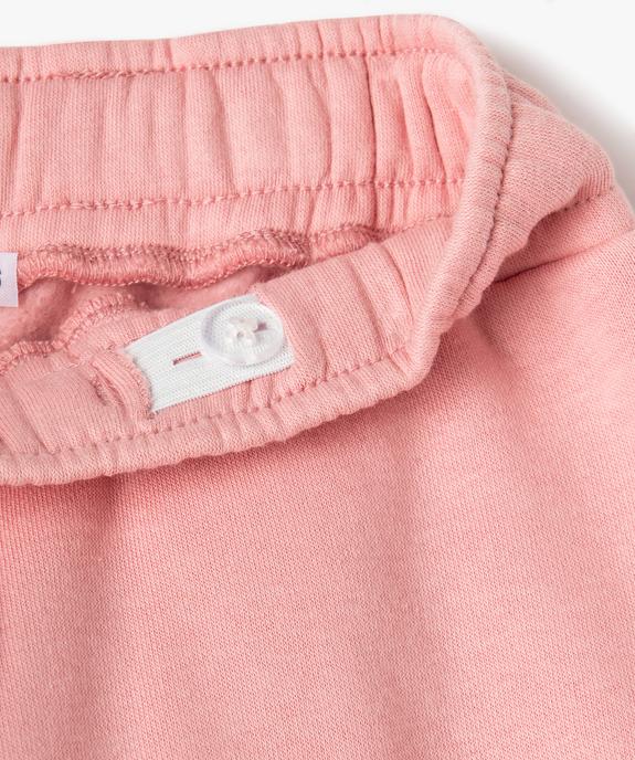 Pantalon de jogging avec poches à rabat fille vue2 - GEMO 4G FILLE - GEMO