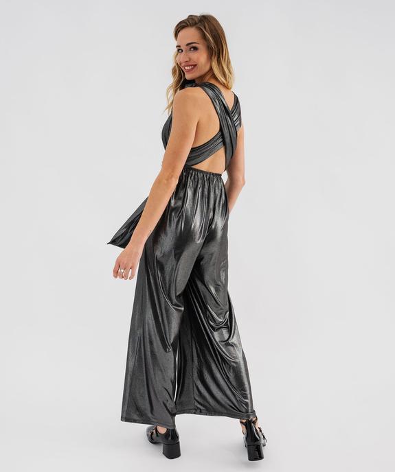 Combinaison pantalon multilook en maille fluide et brillante femme - GEMO(FEMME PAP) Combinaison pantalon multilook en maille fluide et brillante femme vue3 - GEMO(FEMME PAP) - GEMO