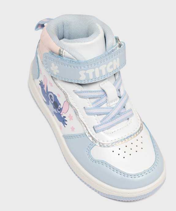 Baskets montantes à lacets et scratch fille - Stitch vue5 - LILO & STITCH - GEMO