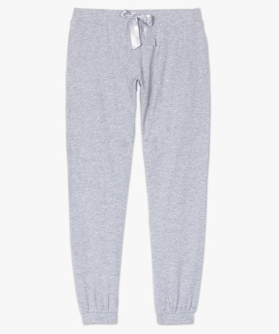 Pantalon de pyjama femme avec bas resserrés vue4 - GEMO(HOMWR FEM) - GEMO