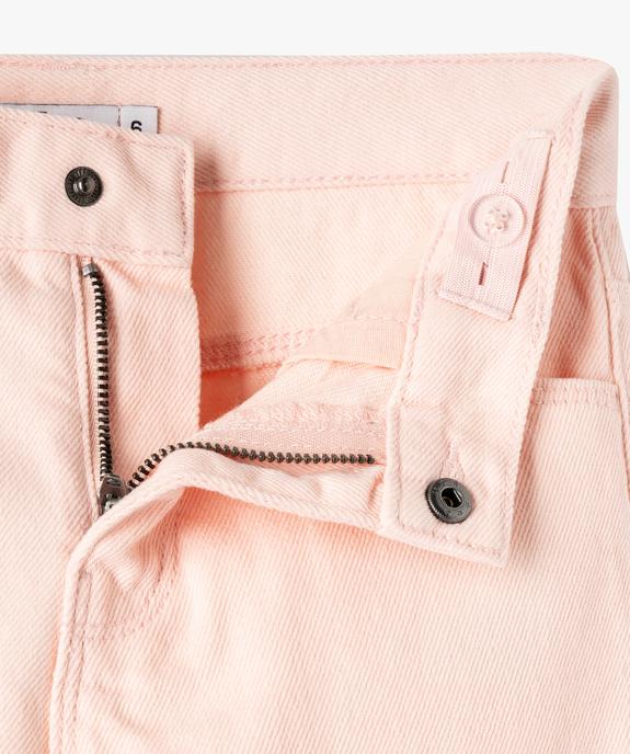 Pantalon large à taille ajustable en coton fille vue2 - GEMO 4G FILLE - GEMO