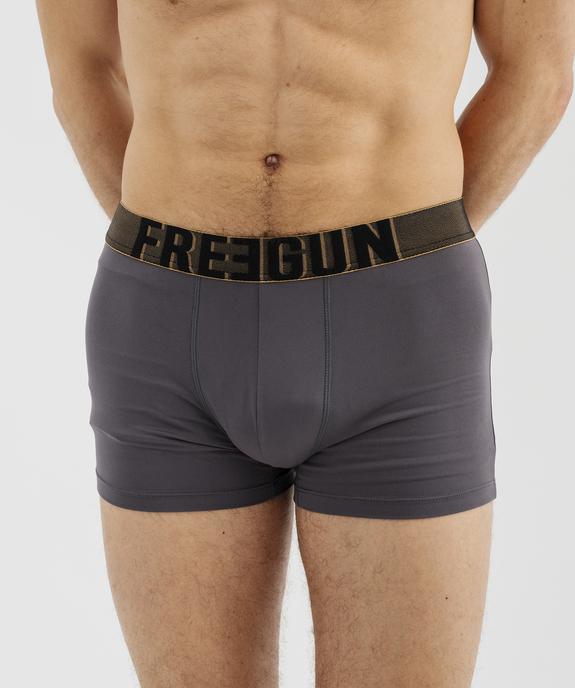 Boxer uni en microfibre extra douce homme - Freegun vue2 - FREEGUN - GEMO