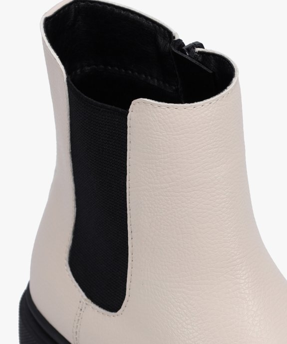 Chelsea boots fille sur semelle crantée vue6 - GEMO (ENFANT) - GEMO