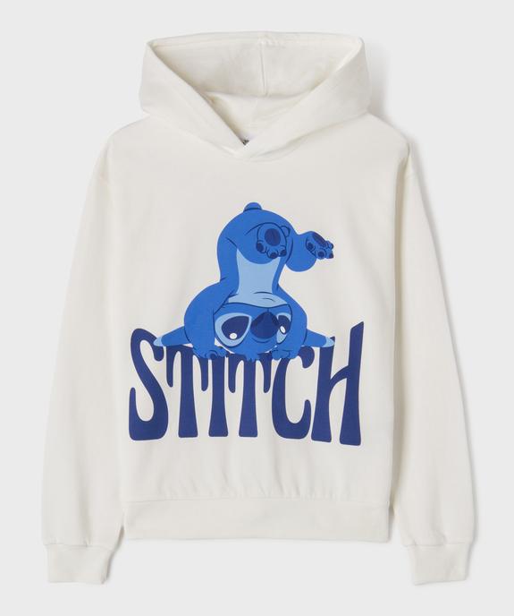 Sweat à capuche motif Stitch fille - Disney vue1 - LILO & STITCH - GEMO