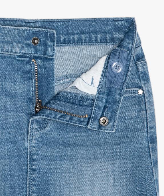 Jupe fille en jean extensible vue4 - GEMO (ENFANT) - GEMO
