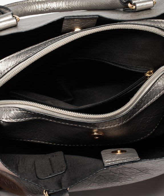 Sac porté main effet veiné femme vue3 - GEMO (ACCESS) - GEMO