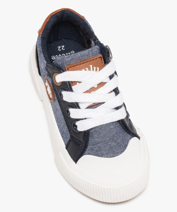 Tennis bébé garçon en toile – LuluCastagnette vue5 - LULU CASTAGNETT - GEMO