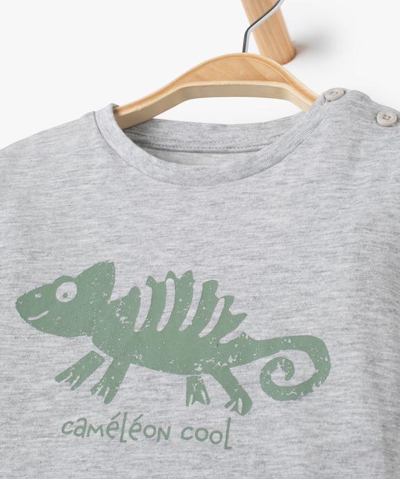 Tee-shirt bébé garçon à manches longues avec message vue2 - GEMO 4G BEBE - GEMO