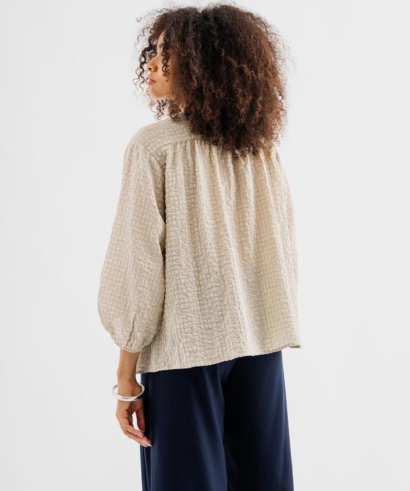 Blouse fluide boutonnée femme vue3 - GEMO(FEMME PAP) - GEMO
