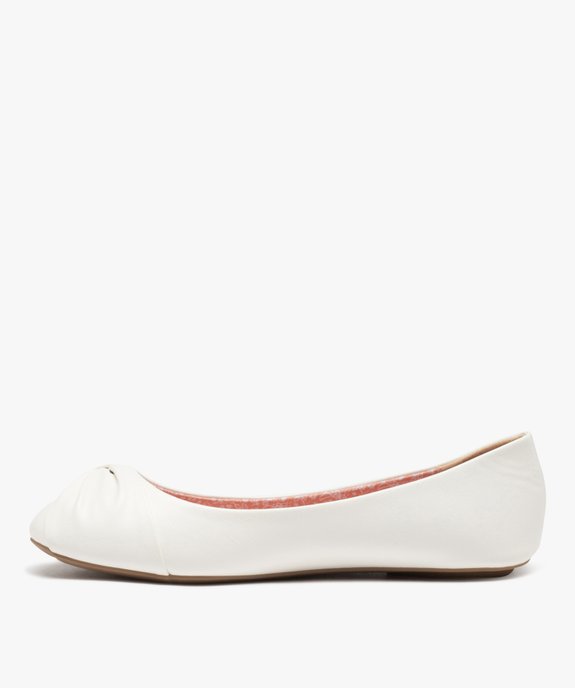 Ballerines femme unies ultra-légères à bout drapé  vue3 - VALENTINA BALDA - GEMO