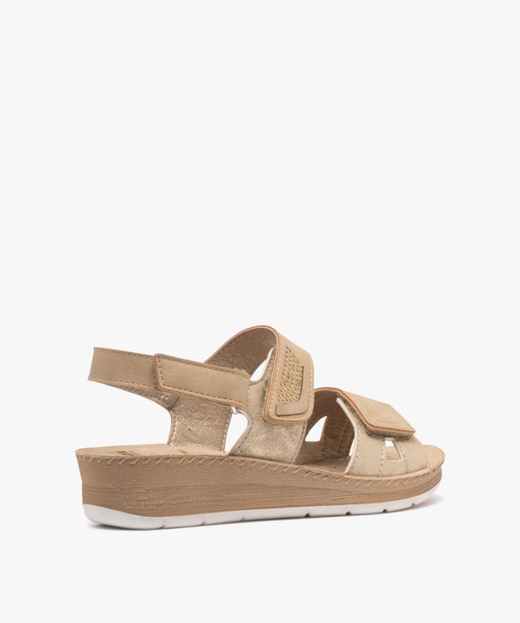 Sandales confort semelle intérieure cuir femme vue4 - G'FLEX - GEMO