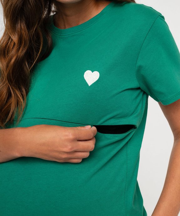 Tee-shirt d’allaitement avec zip femme vue5 - GEMO (MATER) - GEMO
