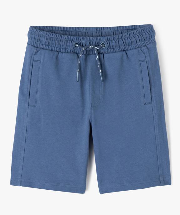 Bermuda en maille avec taille élastique garçon vue1 - GEMO (ENFANT) - GEMO