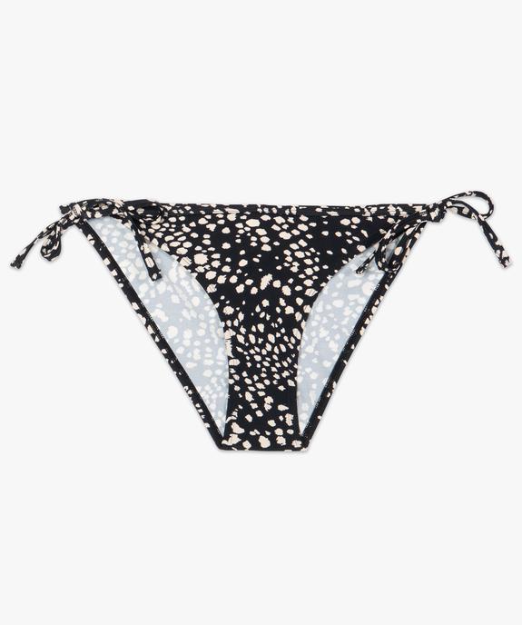 Bas de maillot de bain femme forme slip avec liens vue4 - GEMO (PLAGE) - GEMO