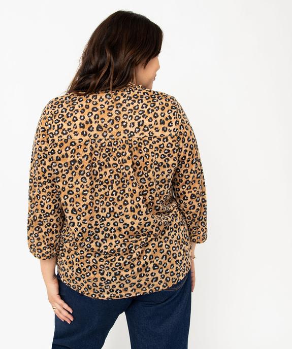 Tee-shirt femme grande taille à manches 3/4 imprimé vue4 - GEMO 4G GT - GEMO