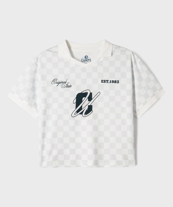 Tee-shirt de sport manches courtes coupe large fille - Camps United vue2 - CAMPS - GEMO