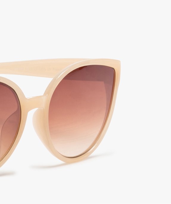 Lunettes de soleil femme forme papillon à grands verres vue2 - GEMO (ACCESS) - GEMO