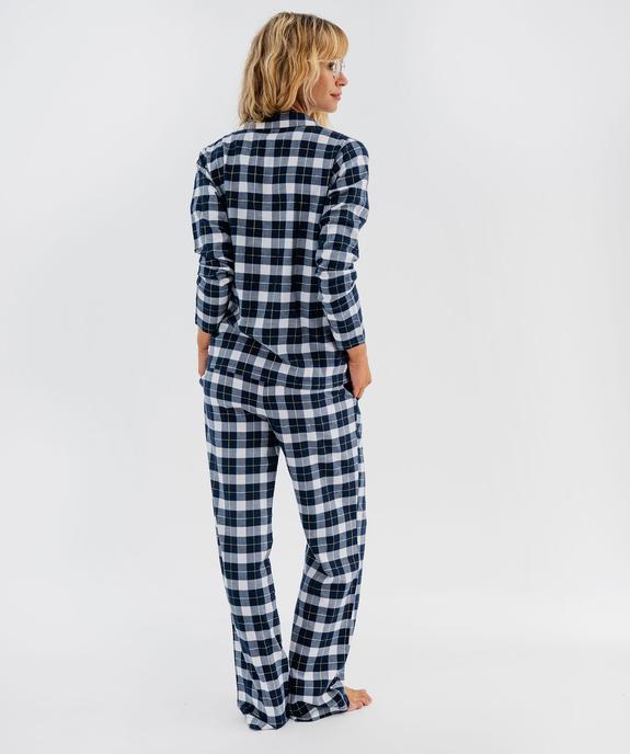 Pyjama à carreaux femme - LuluCastagnette vue3 - LULUCASTAGNETTE - GEMO