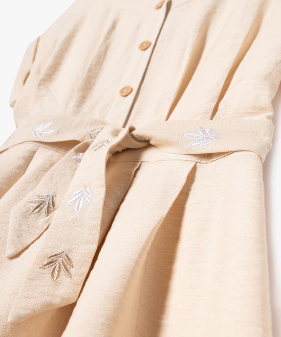 Robe fluide à manches courtes fille vue6 - GEMO 4G FILLE - GEMO