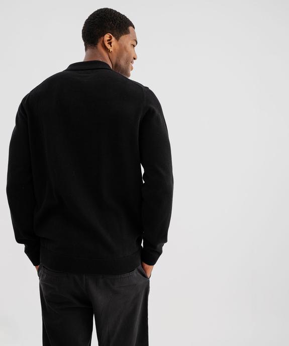 Pull fin avec col polo homme vue3 - GEMO (HOMME) - GEMO