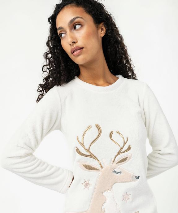 Pyjama doux spécial Noël femme vue4 - GEMO(HOMWR FEM) - GEMO