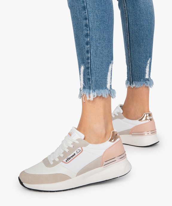 Baskets femme multi-matières à lacets - Ellesse vue1 - ELLESSE - GEMO