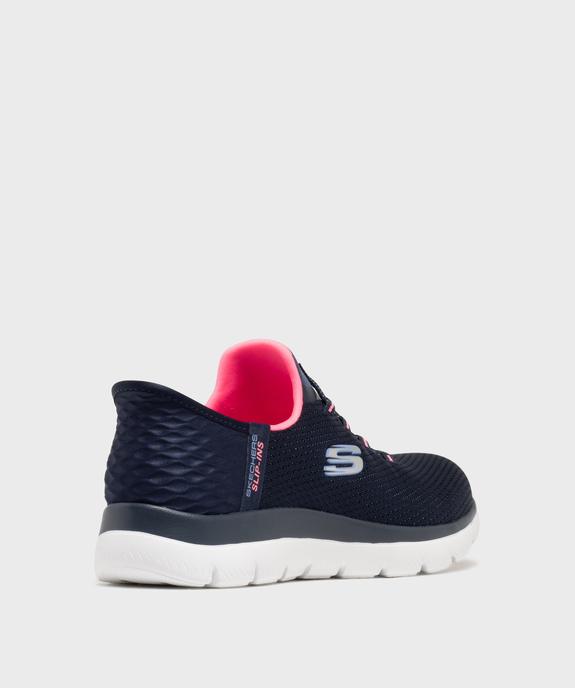 Baskets en mesh faciles à enfiler femme Slip ins Summits - Skechers vue4 - SKECHERS - GEMO