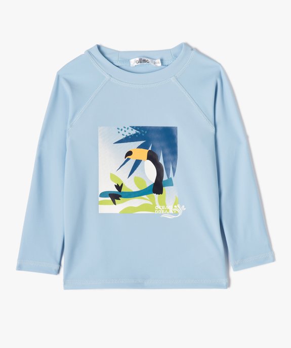Tee-shirt anti UV bébé garçon à manches longues vue1 - GEMO(BEBE DEBT) - GEMO