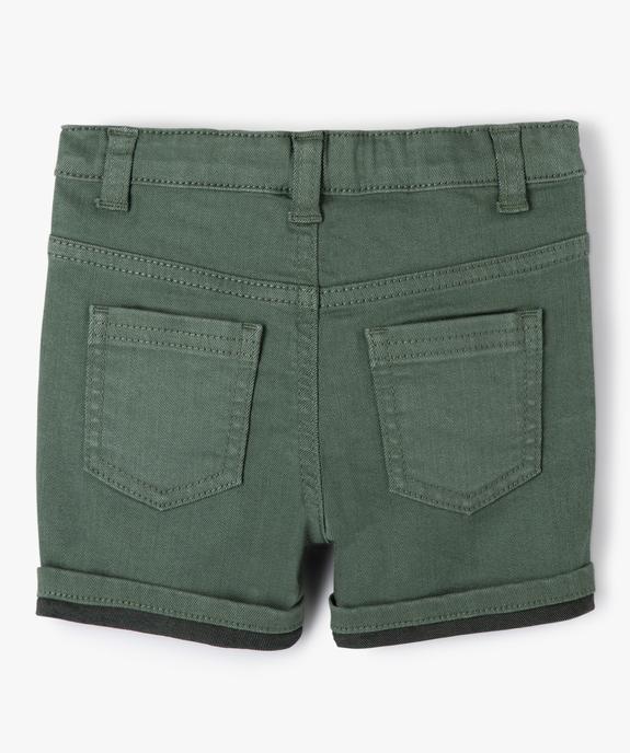 Short bébé garçon en toile colorée extensible vue4 - GEMO(BEBE DEBT) - GEMO