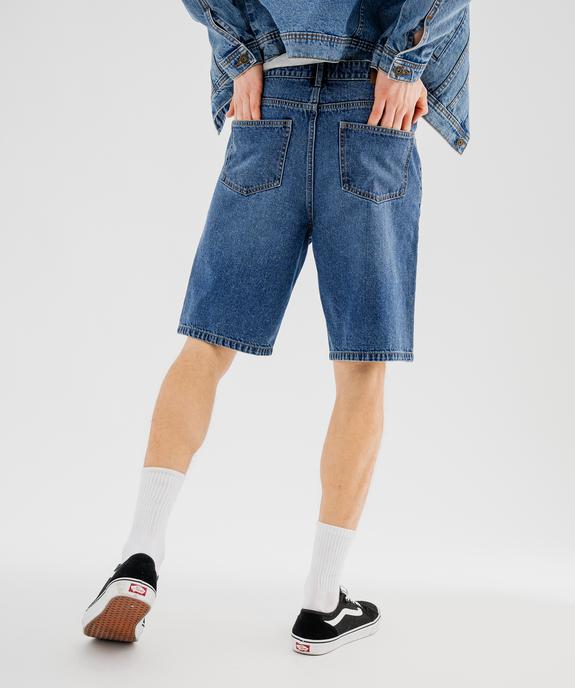 Bermuda en jean coupe loose homme vue4 - GEMO 4G HOMME - GEMO