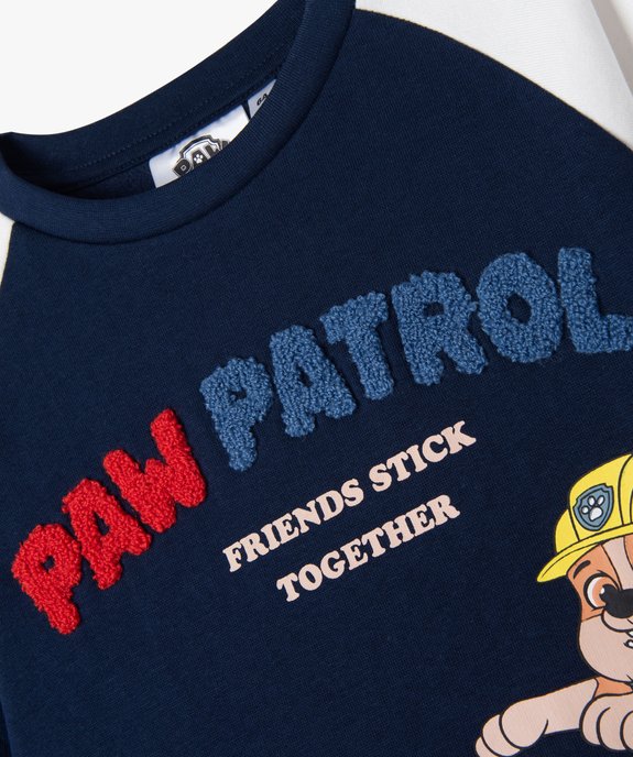 Sweat avec motif et inscription bouclette garçon - Pat Patrouille vue4 - PAT PATROUILLE - GEMO