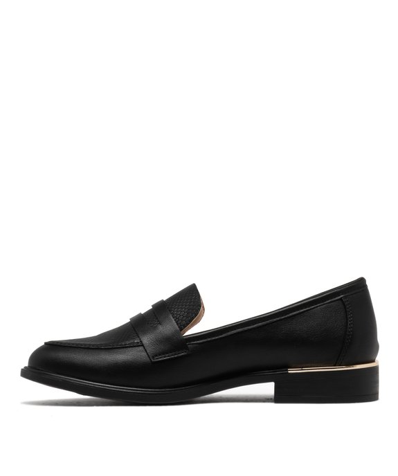 Mocassins unis à détail doré femme vue4 - VALENTINA BALDA - GEMO