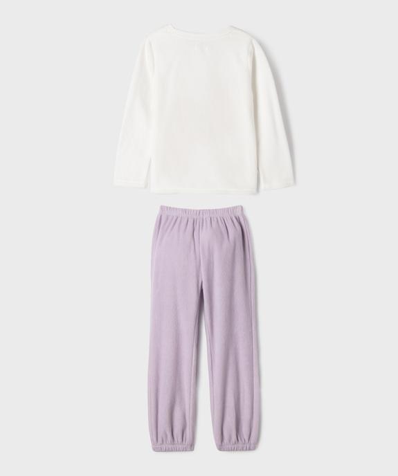 Pyjama en maille polaire avec motifs animaux fille vue4 - GEMO (ENFANT) - GEMO