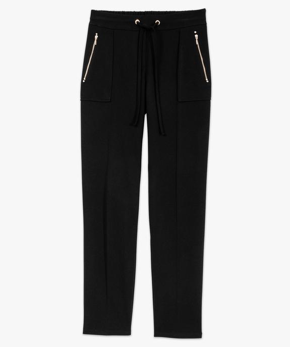 Pantalon de tailleur en maille fluide et extensible femme vue4 - GEMO(FEMME PAP) - GEMO